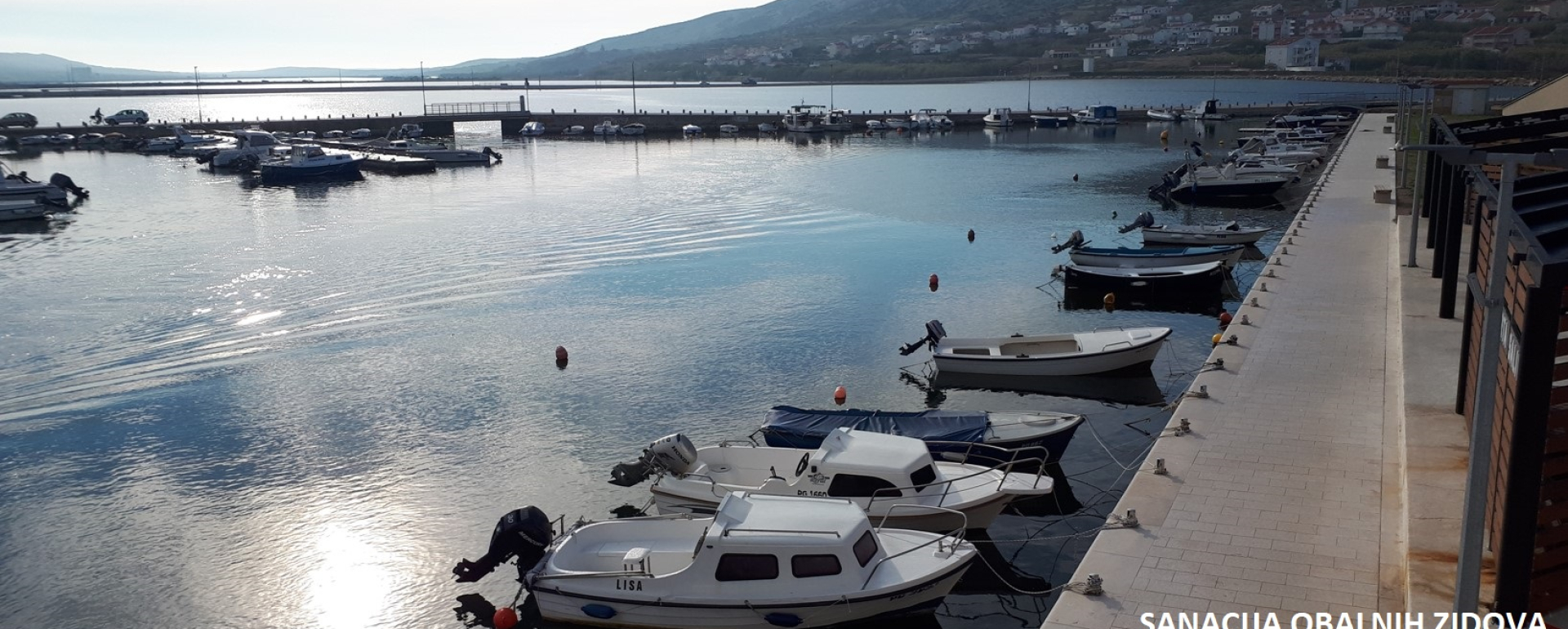 Sanacija obalnog zida u luci Pag - Katina